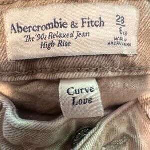 Abercrombie 90s Relaxed High Rise Jeans 6XS Beige